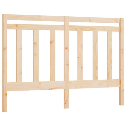 Solid Pine Wood Bed Headboard 126x4x100 cm - Rustic Elegance