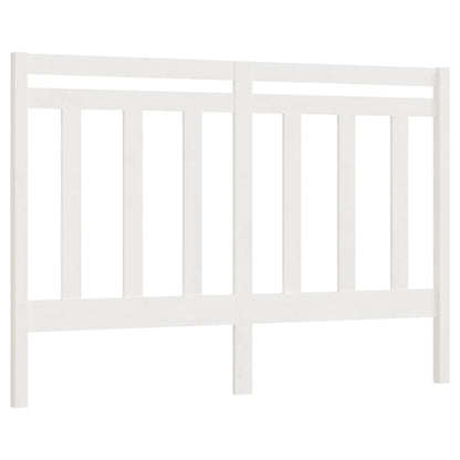 Solid Pine White Bed Headboard 141x4x100 cm - Elegant & Durable