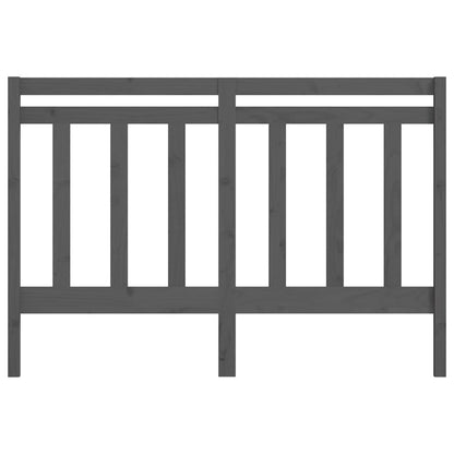 Grey Pine Solid Wood Headboard 146x4x100 cm | Elegant Bed Accent
