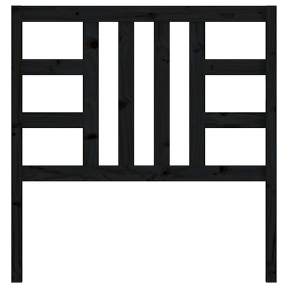 Black Solid Wood Pine Headboard 81x4x100 cm - Elegant & Durable