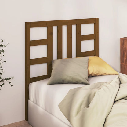 Solid Wood Pine Headboard, Honey Brown, 96x4x100 cm