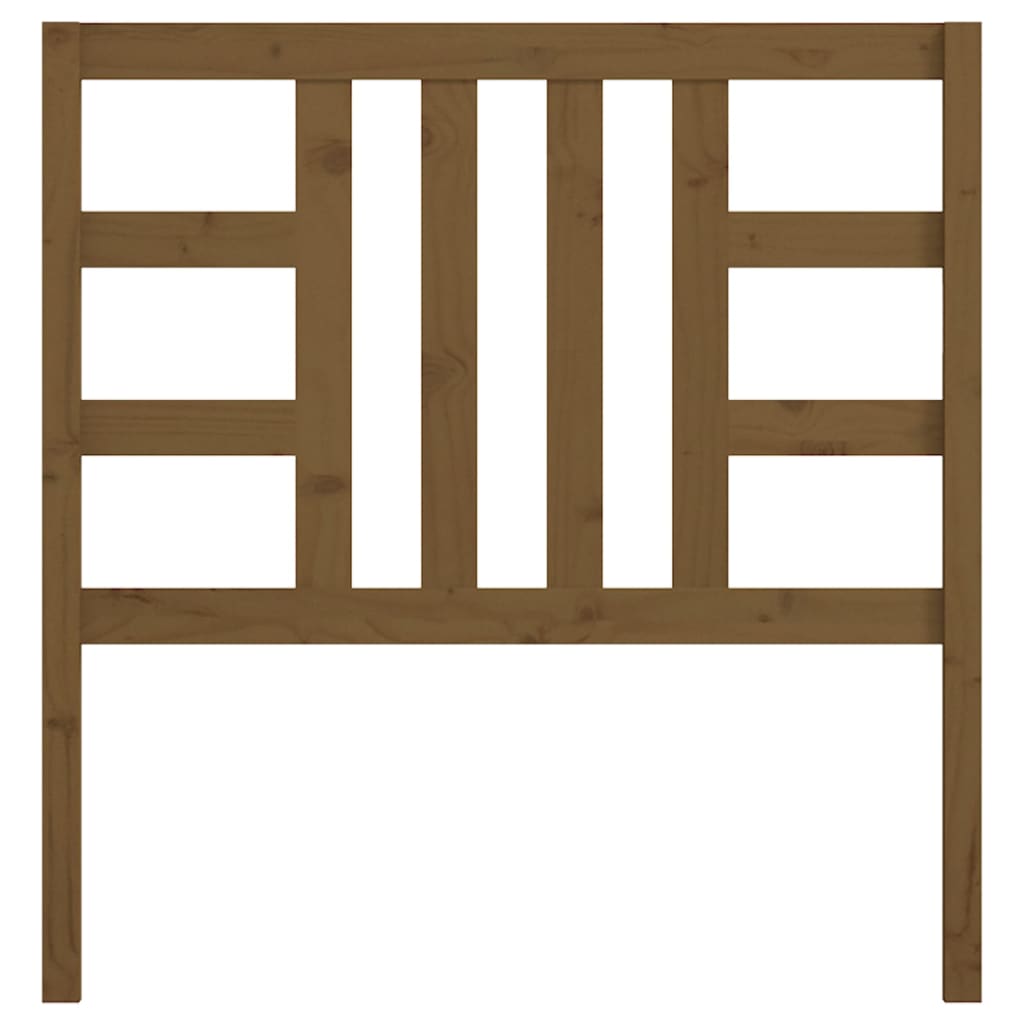 Solid Wood Pine Headboard, Honey Brown, 96x4x100 cm