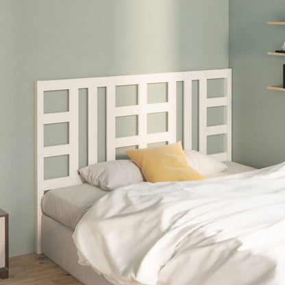White Solid Pine Wood Headboard - 156x4x100 cm