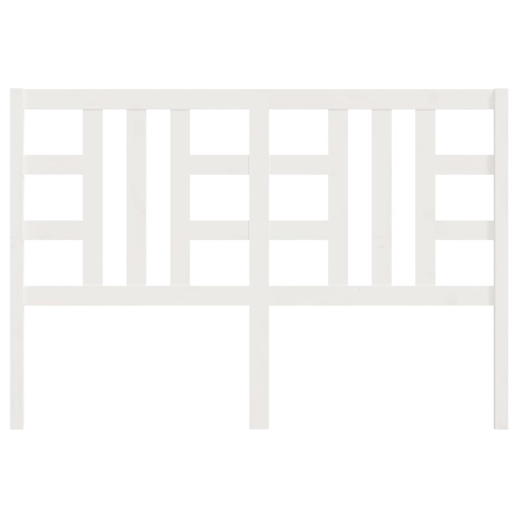 White Solid Pine Wood Headboard - 156x4x100 cm