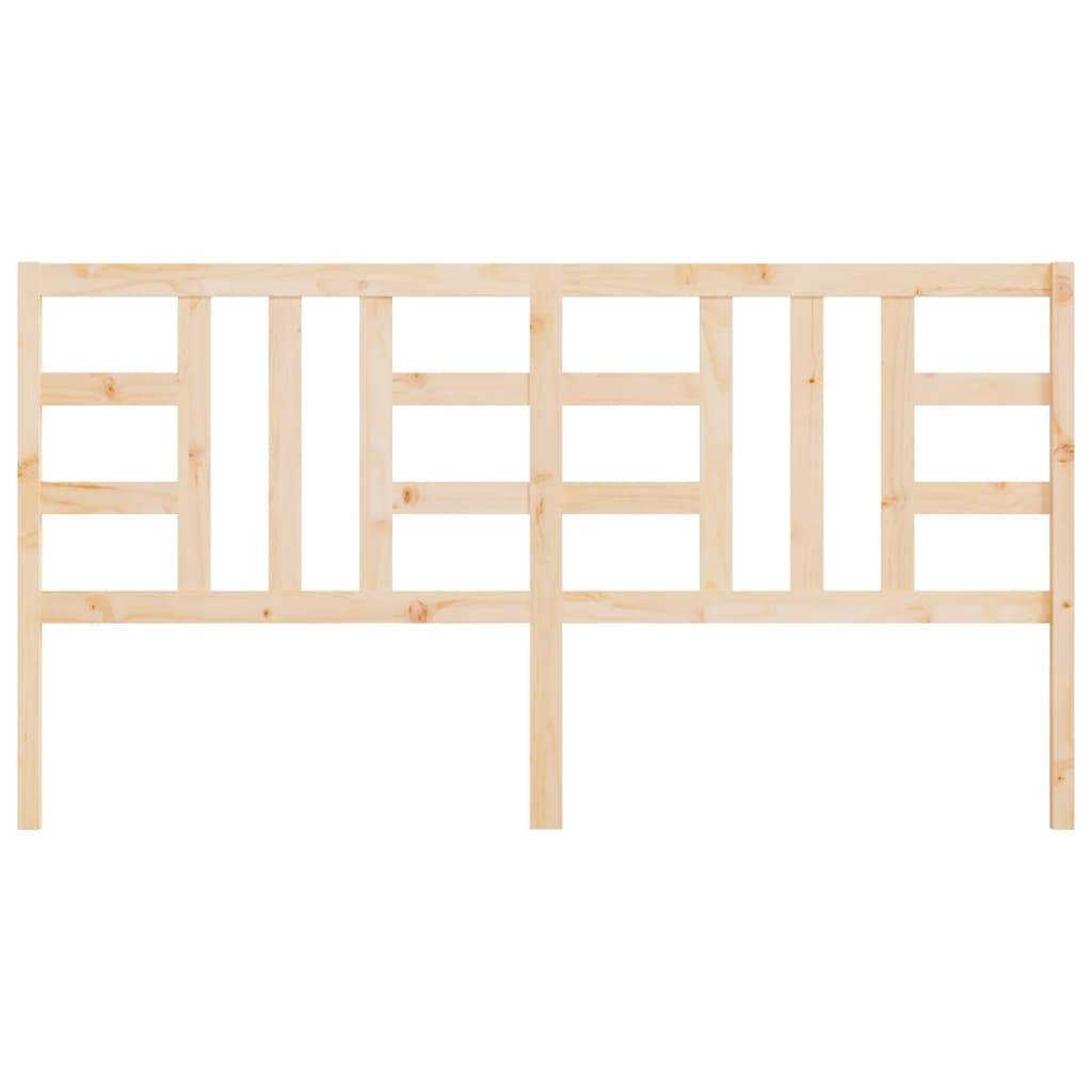 Solid Pine Wood Headboard 206x4x100 cm | Elegant Bedroom Focus