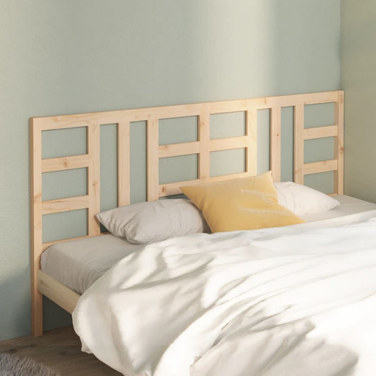 Solid Pine Wood Headboard 206x4x100 cm | Elegant Bedroom Focus
