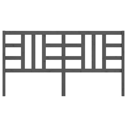 Solid Wood Pine Grey Headboard 206x4x100 cm - Stylish & Durable