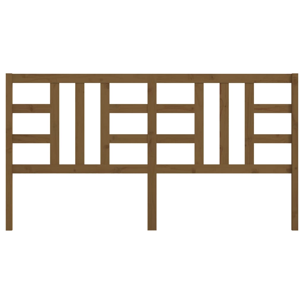 Solid Pine Honey Brown Headboard - 206x4x100 cm