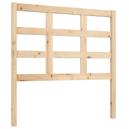 Solid Pine Wood Bed Headboard, 95.5x4x100 cm - Natural Finish