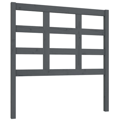 Solid Pine Grey Bed Headboard 95.5x4x100 cm - Stylish & Durable