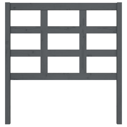 Solid Pine Grey Bed Headboard 95.5x4x100 cm - Stylish & Durable