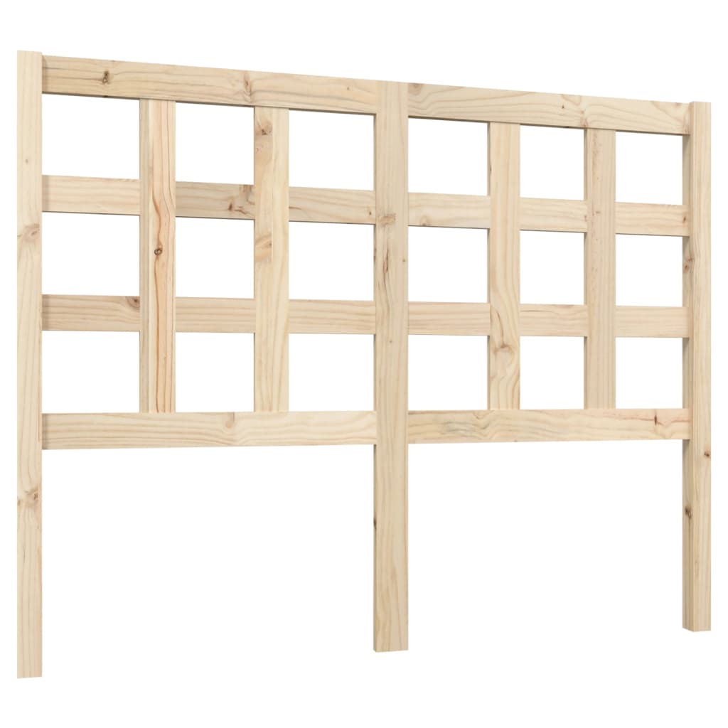 Solid Pine Wood Headboard - 125.5x4x100 cm - Natural Elegance