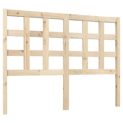 Solid Pine Wood Headboard - 125.5x4x100 cm - Natural Elegance
