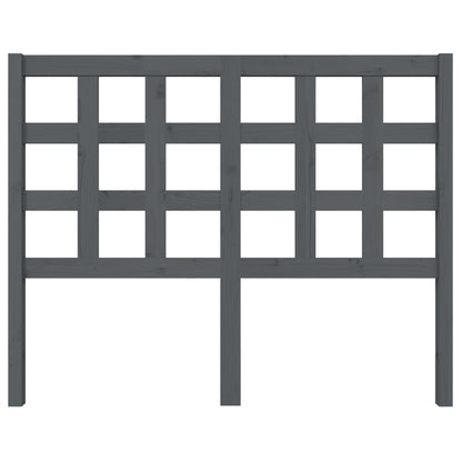 Solid Wood Pine Grey Headboard, 125.5x4x100 cm - Stylish & Durable