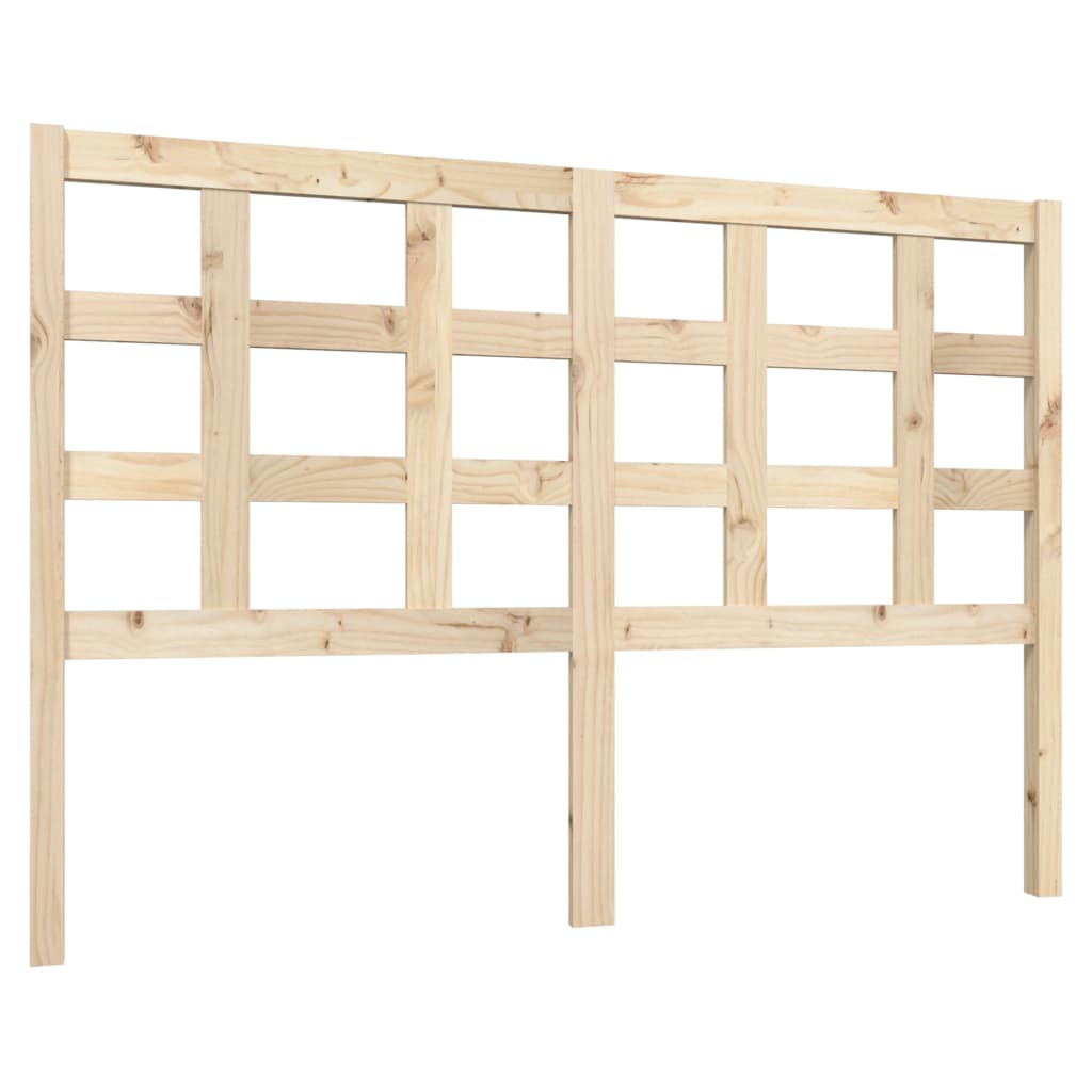 Solid Wood Pine Bed Headboard 140.5x4x100 cm - Elegant Design