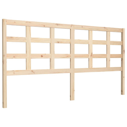 Solid Pine Wood Headboard - 185.5x4x100 cm