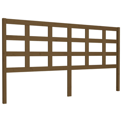 Solid Pine Bed Headboard - Honey Brown, 185.5x4x100 cm