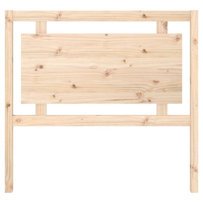 Solid Pine Wood Bed Headboard 105.5x4x100 cm - Natural Finish