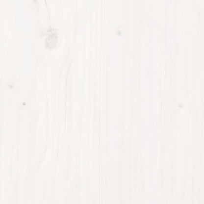 White Solid Pine Wood Headboard 125.5x4x100 cm - Elegant Design