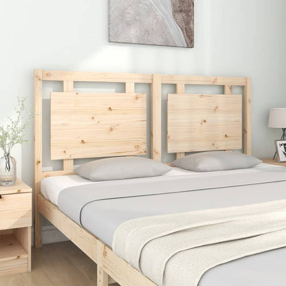Solid Pine Wood Headboard - 155.5x4x100 cm for Stylish Beds