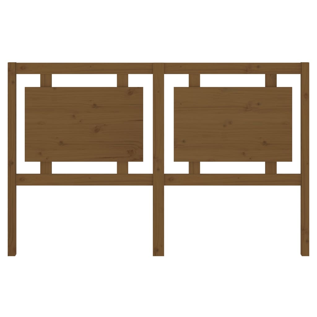 Solid Pine Wood Honey Brown Bed Headboard 155.5x4x100 cm