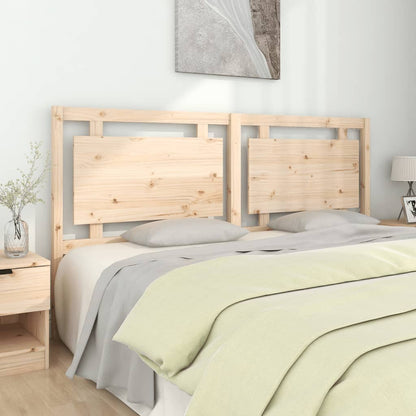 Solid Pine Wood Headboard, 185.5x4x100cm – Natural Finish