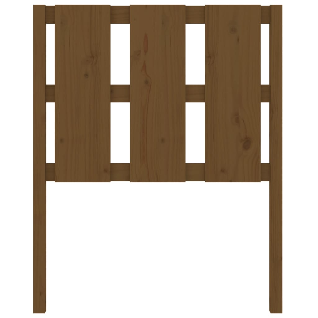 Solid Pine Headboard, Honey Brown - 80.5x4x100 cm