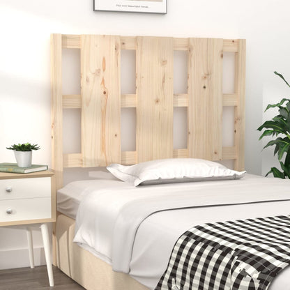 Solid Pine Wood Headboard 95.5x4x100 cm - Natural Finish