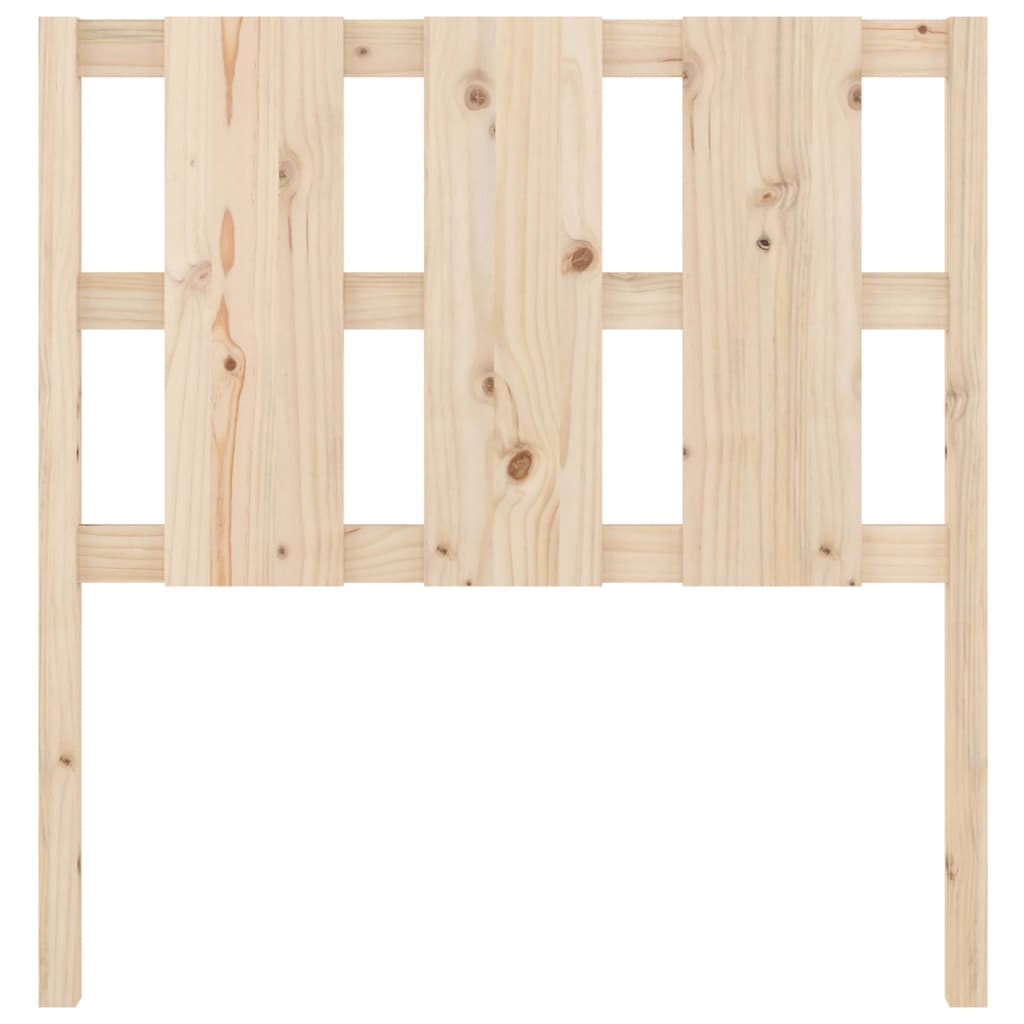 Solid Pine Wood Headboard 95.5x4x100 cm - Natural Finish