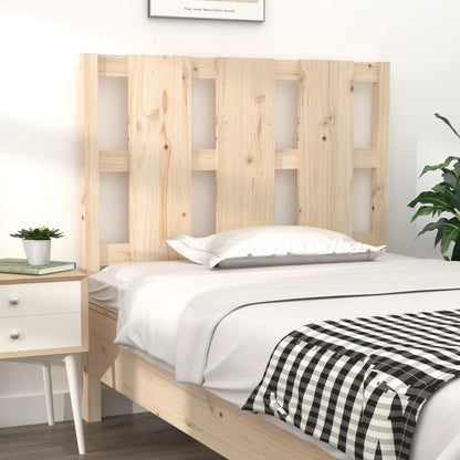 Solid Pine Wood Headboard 95.5x4x100 cm - Natural Finish