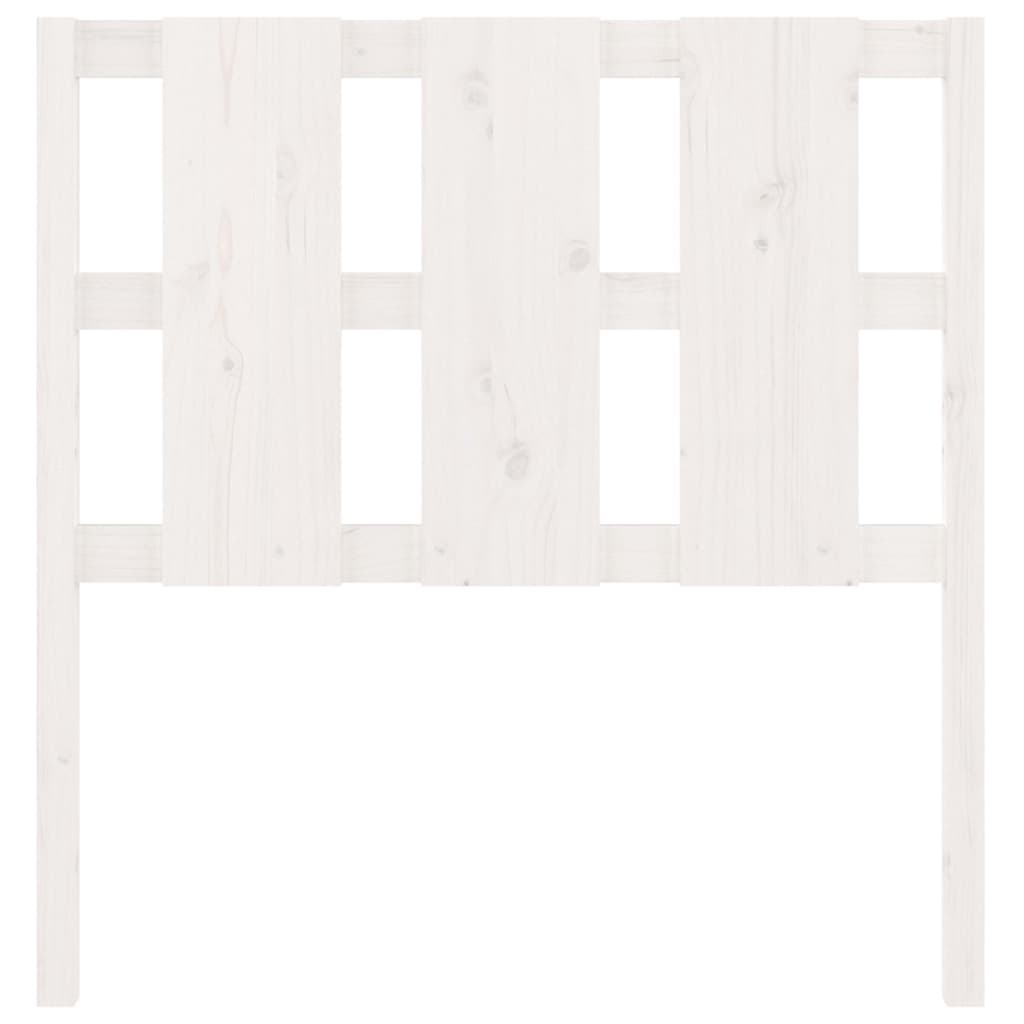 Solid Pine Wood Headboard, White 95.5x4x100 cm, Elegant Design