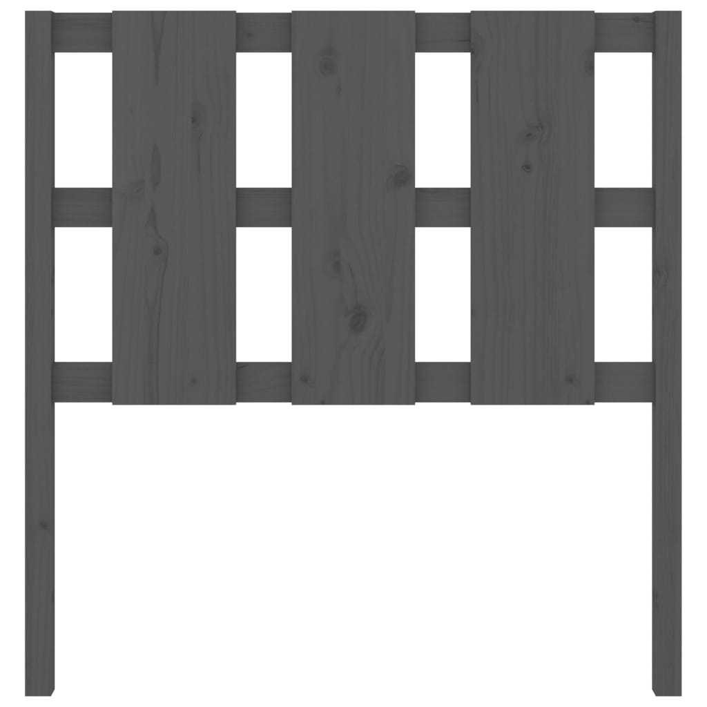 Solid Pine Grey Bed Headboard 95.5x4x100 cm - Stylish & Durable