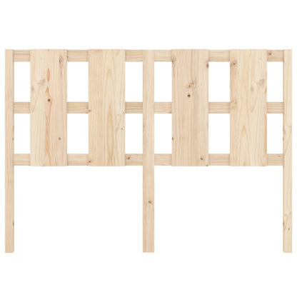 Solid Pine Wood Bed Headboard 125.5x4x100 cm - Natural Finish