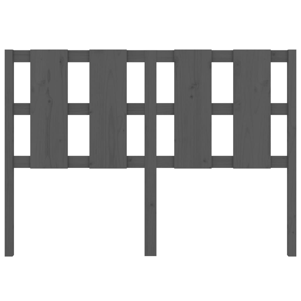 Solid Pine Grey Headboard 145.5x4x100 cm – Elegant Bedroom Upgrade