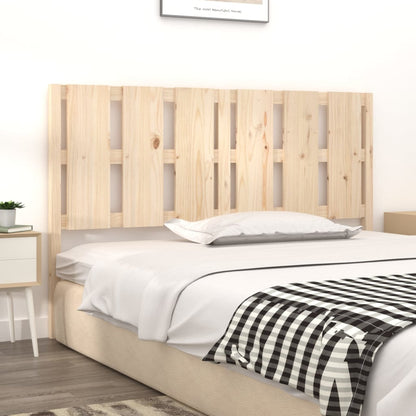 Solid Pine Wood Bed Headboard 155.5x4x100 cm - Natural Finish
