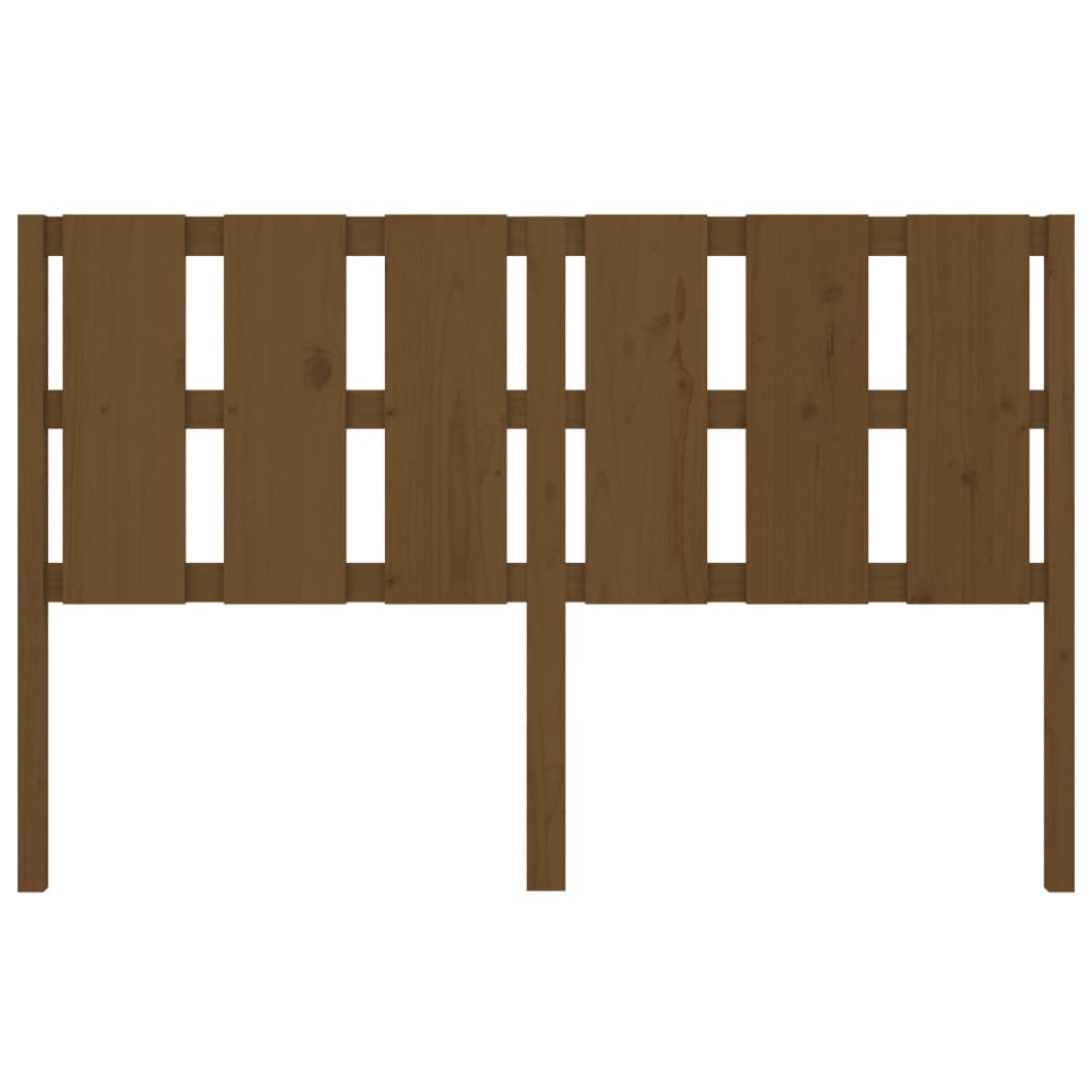 Solid Pine Wood Bed Headboard, Honey Brown, 155.5x4x100 cm