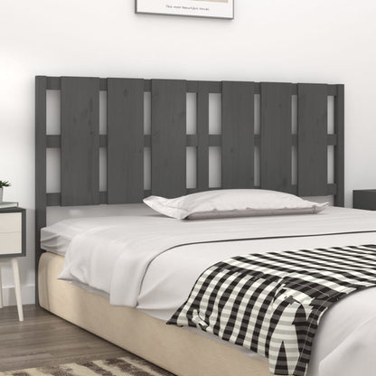Solid Pine Grey Headboard, 165.5x4x100 cm - Stylish Bedroom Upgrade