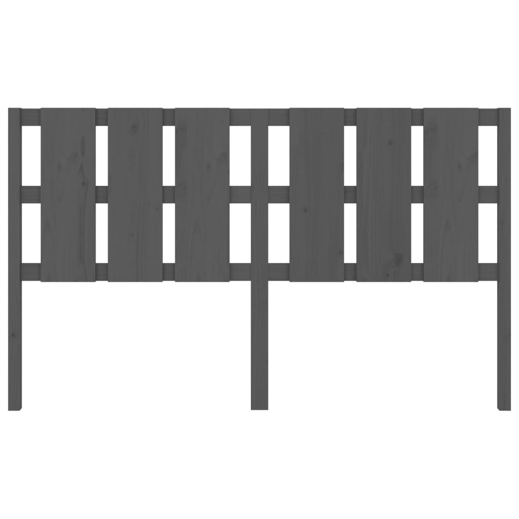 Solid Pine Grey Headboard, 165.5x4x100 cm - Stylish Bedroom Upgrade