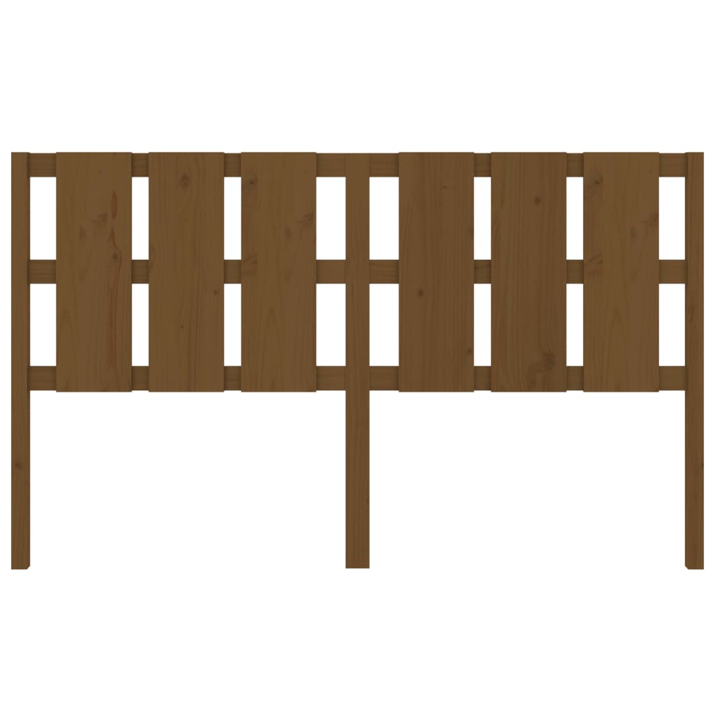 Solid Pine Wood Bed Headboard, Honey Brown, 165.5x4x100 cm