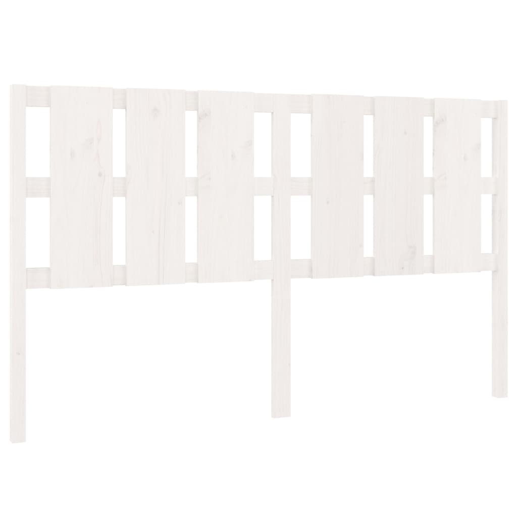 Solid Pine White Headboard - 185.5x4x100 cm | Elegant Bedroom Decor