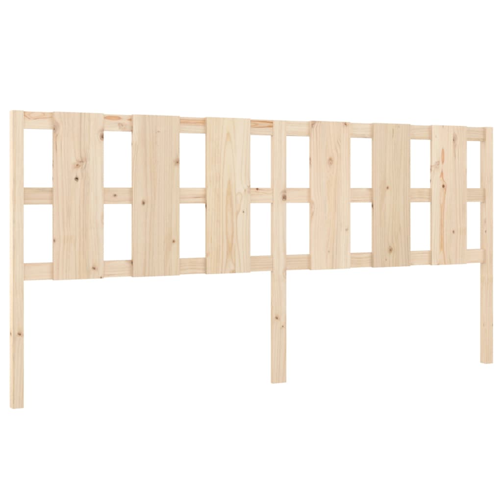 Solid Pine Wood Headboard 205.5x4x100 cm - Stylish Bed Decor