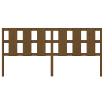 Solid Pine Wood Bed Headboard, Honey Brown, 205.5x4x100 cm