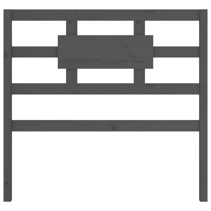 Solid Pine Bed Headboard, Grey 80.5x4x100 cm - Elegant Design