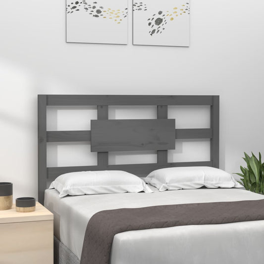 Solid Pine Bed Headboard, Grey 80.5x4x100 cm - Elegant Design