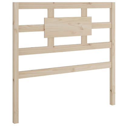 Solid Pine Wood Headboard, 95.5x4x100 cm - Natural Finish