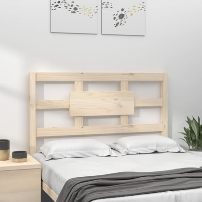 Solid Pine Wood Headboard, 95.5x4x100 cm - Natural Finish