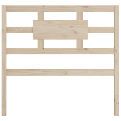 Solid Pine Wood Headboard, 95.5x4x100 cm - Natural Finish