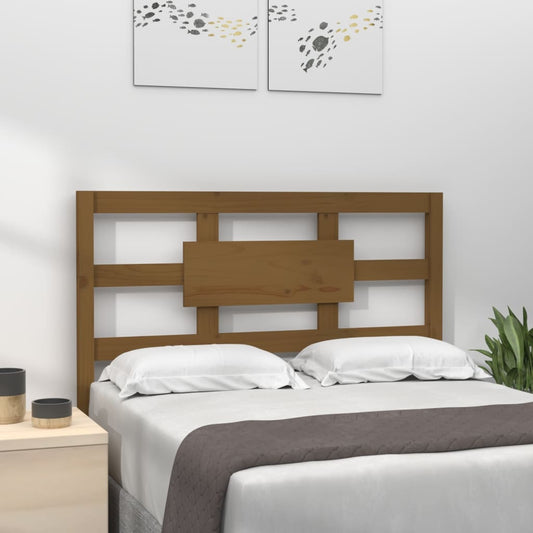 Solid Pine Wood Honey Brown Bed Headboard 95.5x4x100 cm