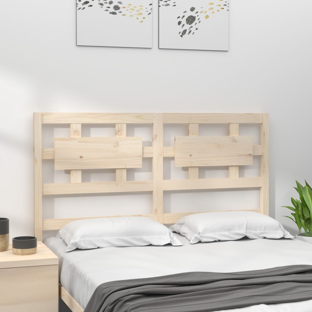 Solid Pine Headboard 125.5x4x100 cm - Elegant Bedroom Upgrade
