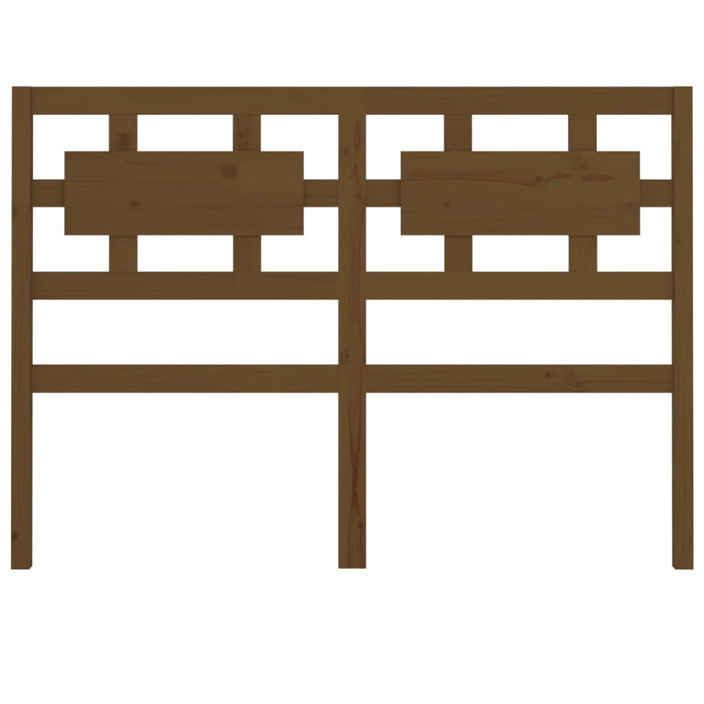 Solid Wood Pine Honey Brown Bed Headboard 205.5x4x100 cm